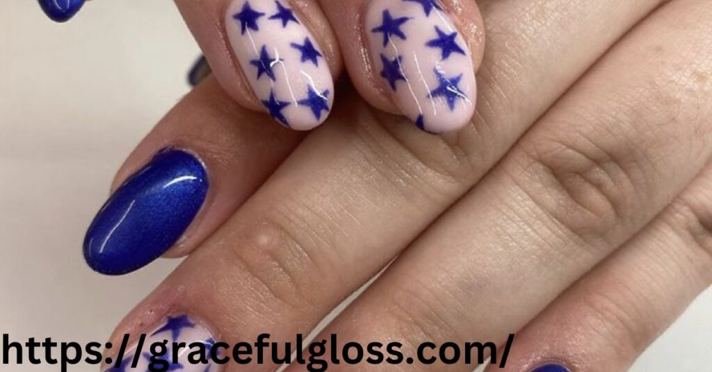 Star Nail Art with Light Blue 23 light blue nail art inspo from diy to pro level styles