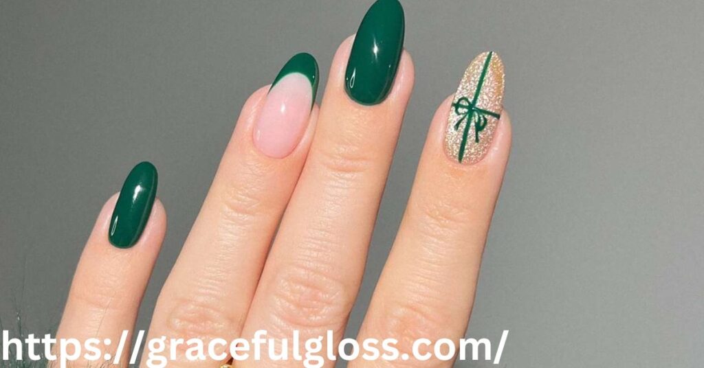 Christmas Tree Accent Nail