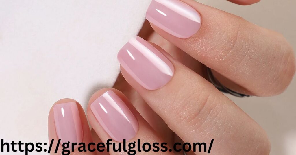 Frosted Pink Nails26 pink christmas nails for a glam holiday vibe