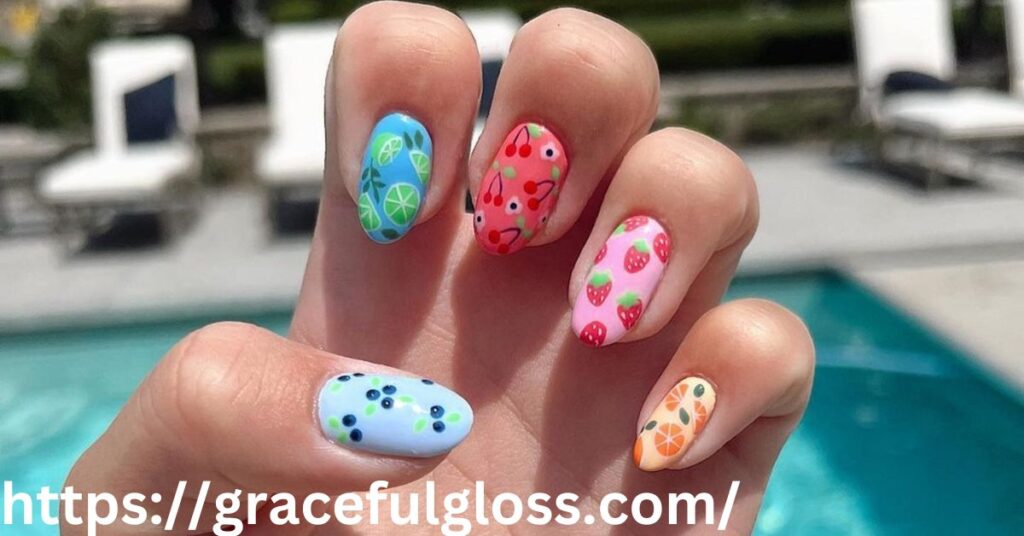 Juicy Summer Toe Nails Designs