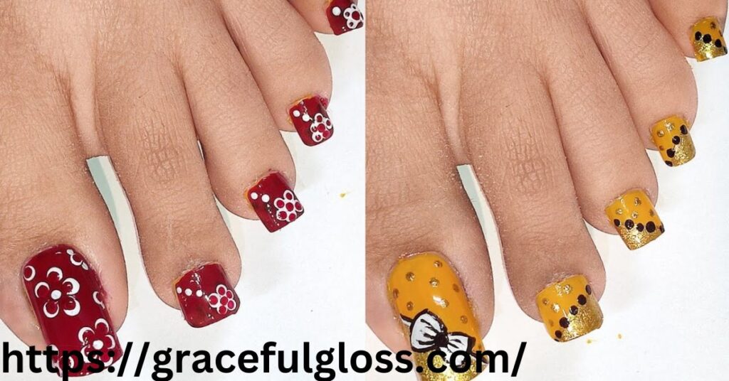 Simple Summer Nail Designs for Feet