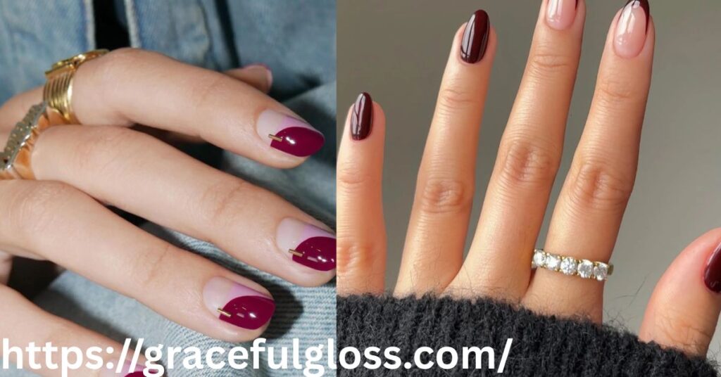 Classic Burgundy Nails