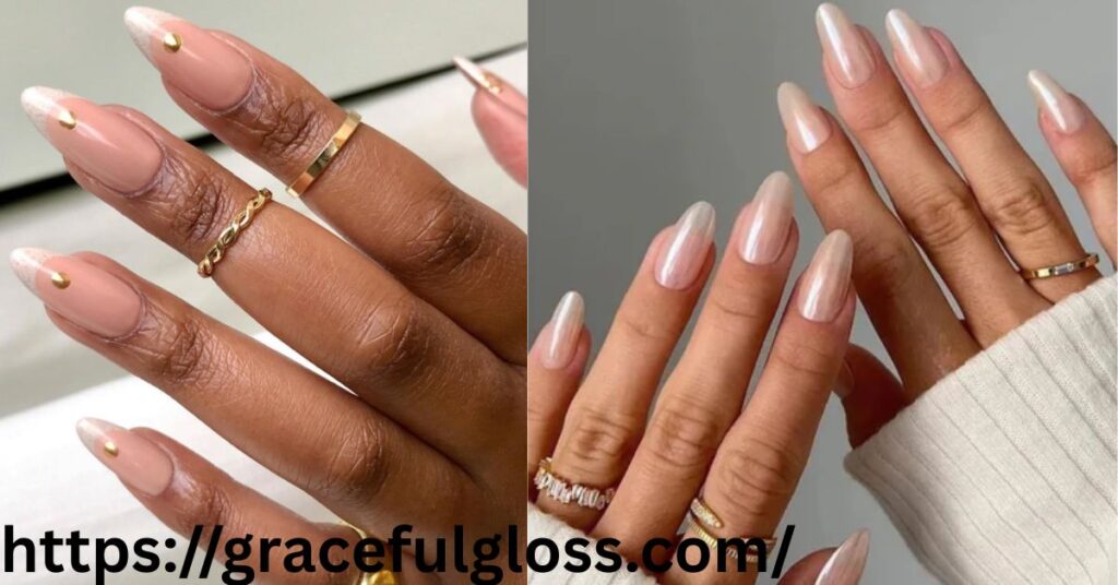 Elegant Nude Nails with a Twist